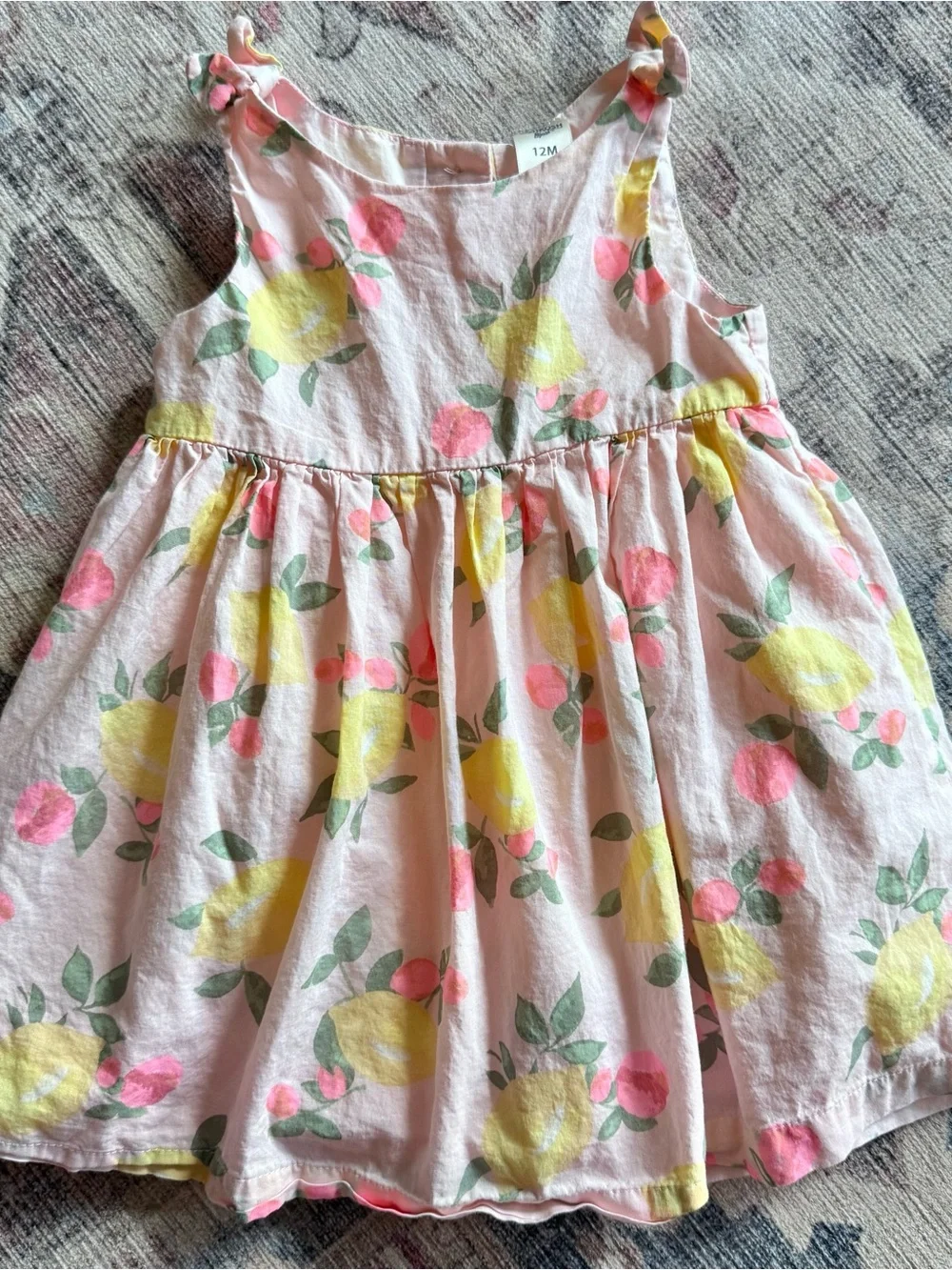 Baby Girl 12M Clothing Lot Rompers Dresses Sets Swimsuit 18 Pieces